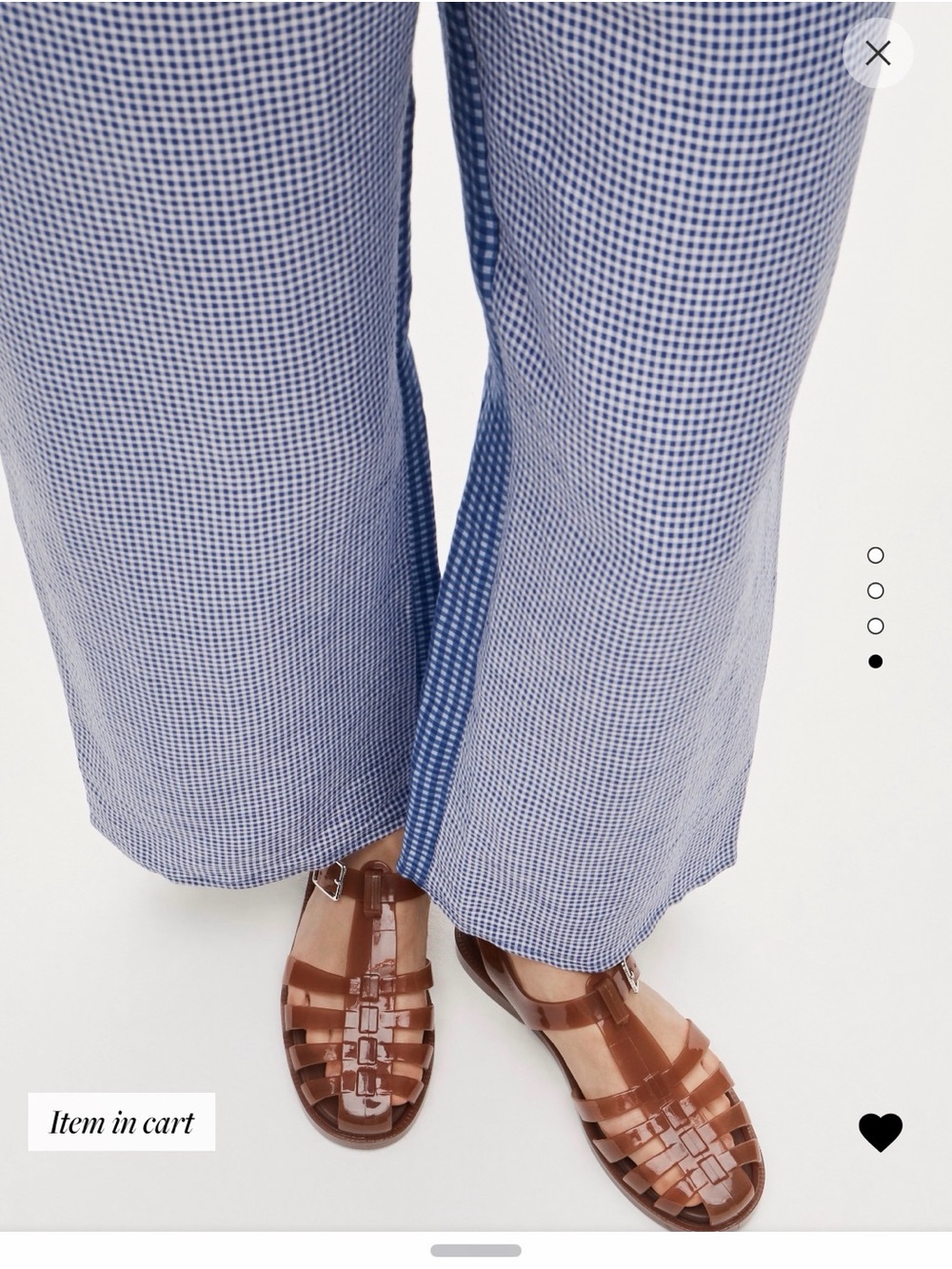 Women’s J Crew Fisherman Jelly Sandals in (Elm Wood) - Picture 6 of 7